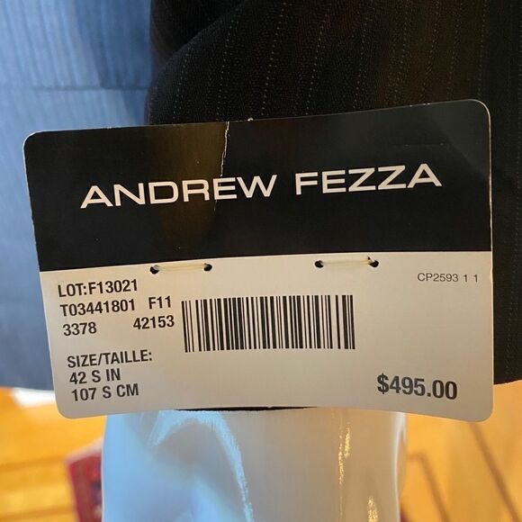 BNWT Andrew Fezza Slim Fit 100% Wool $495 Jacket 42S - Picture 2 of 10